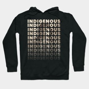 Native America Indigenous Progressive Text Photo Design Hoodie